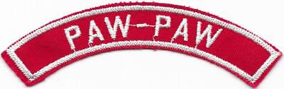 Paw-Paw Red and White RWS Community Strip Vintage Boy Scouts BSA