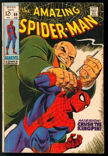 Amazing Spider-Man #69 FN Minus - Versus Kingpin