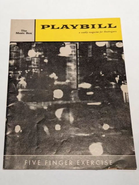 FIVE FINGER EXERCISE Judith Evelyn/Roland Culver/Brian Bedford 1960 Playbill