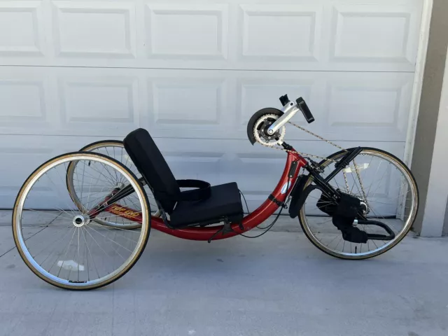 Invacare Top End Excelerator XLT  handcycle with mountain drive.