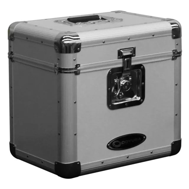 Odyssey Innovative Designs Krom Series KLP2 Stackable Record/Utility Case Silver