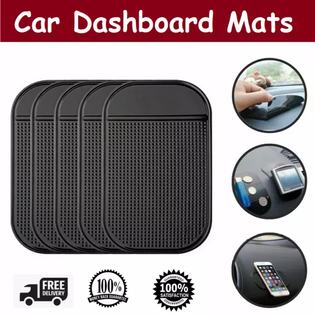 Car Black Mat Non-Slip Sticky Dashboard Phone Holder Anti Slip Rubber Mount