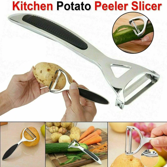 Heavy Duty Chrome Alloy Kitchen Potato Peeler Fruit Vegetable Rapid Slicer