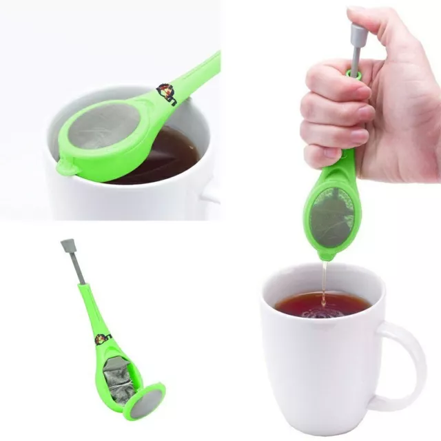 Reusable Silicone Tea Infuser | Tea Bag Loose Tea Leaf | Diffuser | Squeezer 3