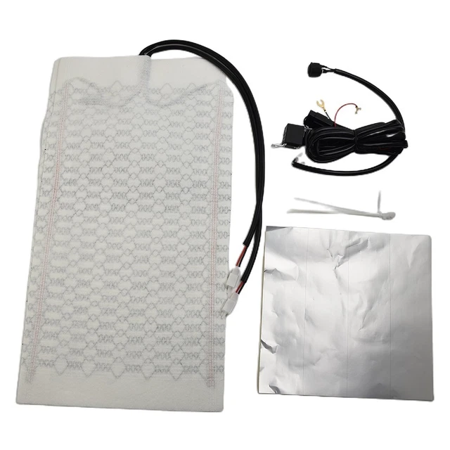 Heated Seat Heater Pads High/Low Temperature Settings Switch White 12V