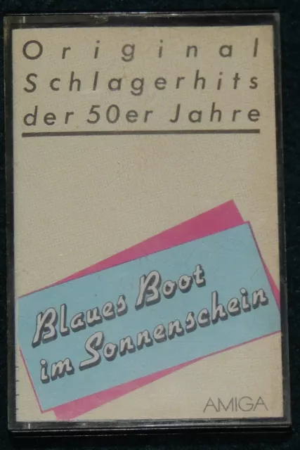 AMIGA DDR MC Musikkassette Original Schlagerhits der 50er Jahre Blaues Boot im S