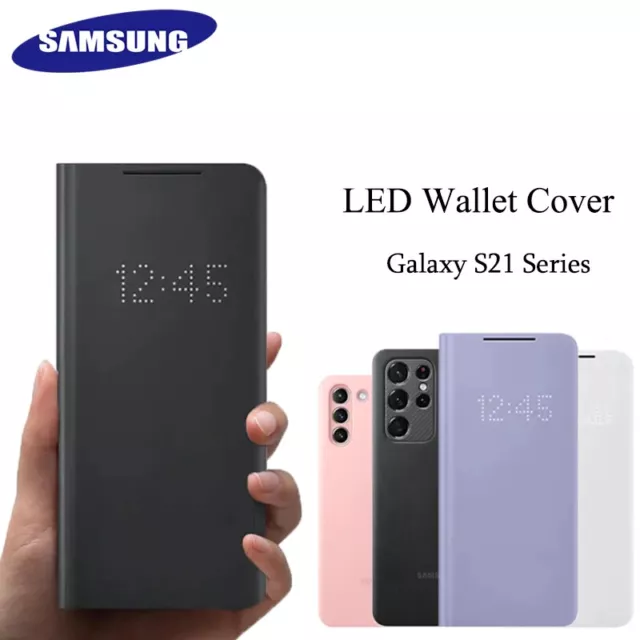 Official Genuine Samsung Galaxy S21+/S21 Ultra Smart LED View Cover Leather case