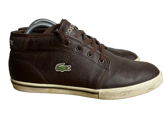LACOSTE AMPTHILL BOOTS Shoes Brown Trainers Mens Size UK 7 EU