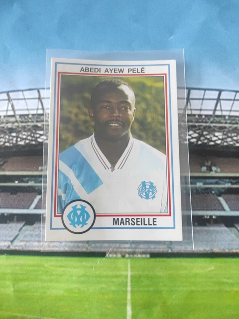 110 ABEDI AYEW PELE OM MARSEILLE PANINI FOOT 93 1993 FRANCE L1