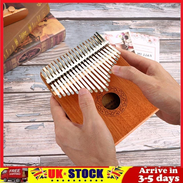 Mahogany 21 Key Kalimba Thumb Piano Mbira Musical Instrument Gift for Beginners