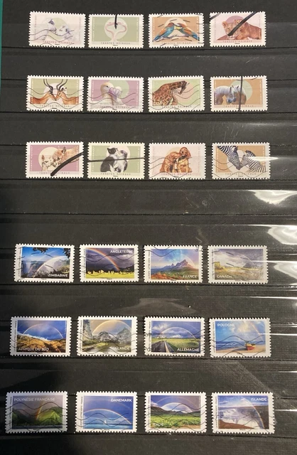 Lot De 50 Timbres De France Oblitérés - Formats Divers, Idéal Pour Collectionneurs Débutants