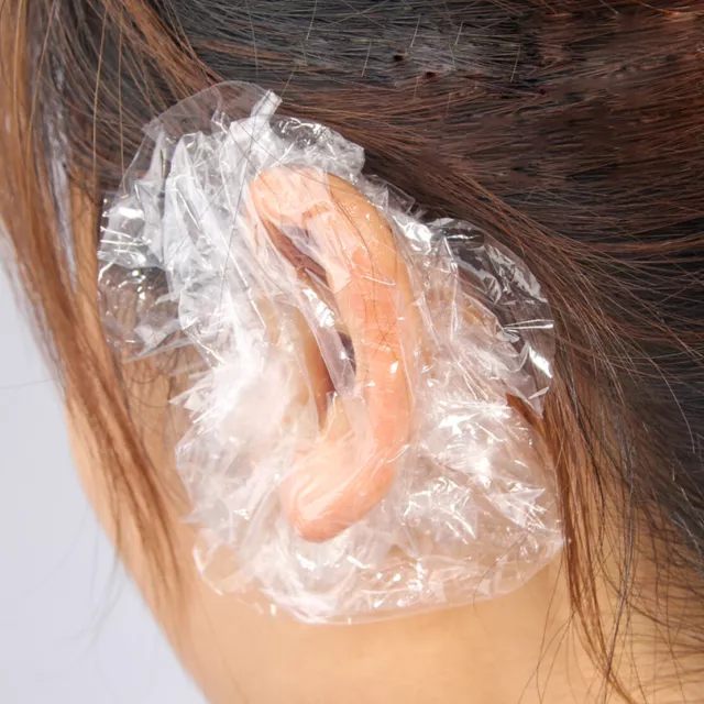 100x Disposable Ear Protector Covers Cap Hair Bath Color Dye Shower Waterproof