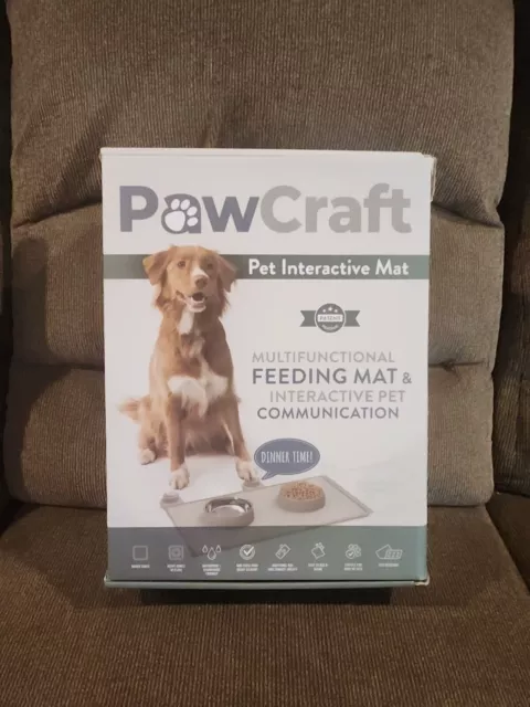 PawCraft Pet Interactive Communication Feeding Mat - Dog Talking Button Set.