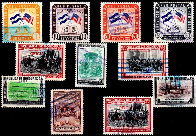 Einsteckkarte mit älteren  Marken aus *** HONDURAS  ***