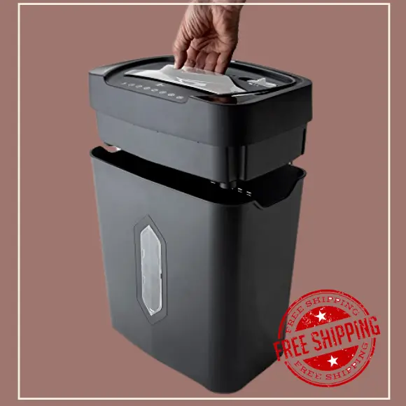 Industrial Heavy Duty Document Shredder Crosscut Paper Credit Card Anti Jam