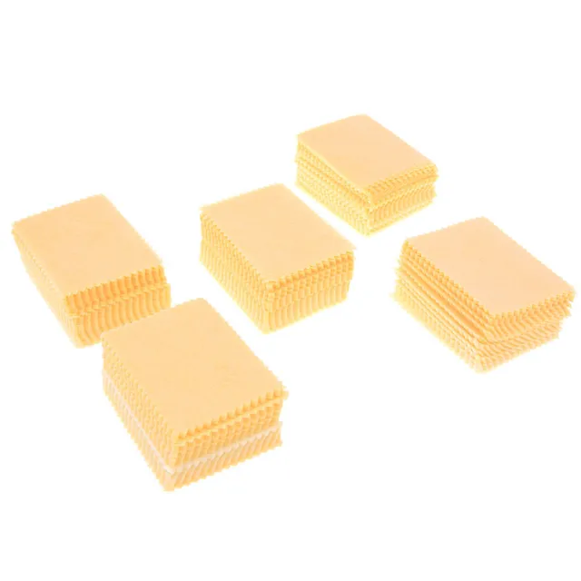 100pcs Yellow Microfiber Cleaning Cloths For Tablet Cell Laptop LCDScreen B-wf