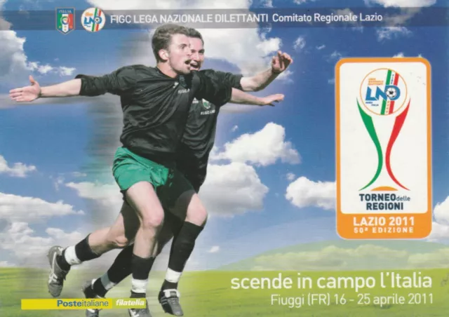 Calcio,Football Cartolina Torneo Giovanile 2011 Delle Regioni Fiuggi (Fr) Perfet
