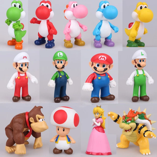 2 Pupazzi Di Peluche Mario Bros - Mario E Luigi Morbidi - Bambole Giocattolo 6 Pollici
