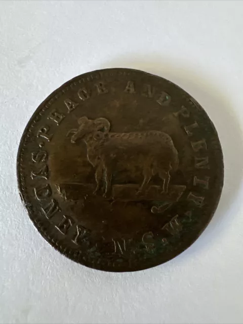 1850-1860’s Australian Peace And Plenty Token