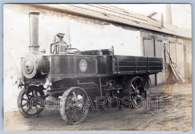 TRACTION STEAM ENGINE lorry not a postcard photo