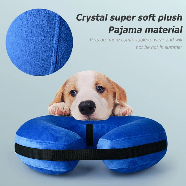 NEW INFLATABLE CAT E collar Adjustable Dog Neck Cone Recovery Pet
