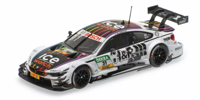 BMW M4 F82 Ice Watch Team Mtek Tom Blomqvist DTM 2016 1:43 Model Minichamps