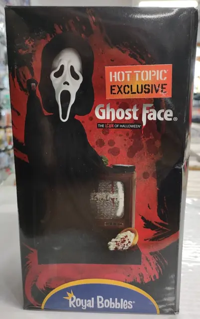 GHOST FACE HOT TOPIC EXCLUSIVE ROYAL BOBBLES FIGURE Scream Horror Halloween icon