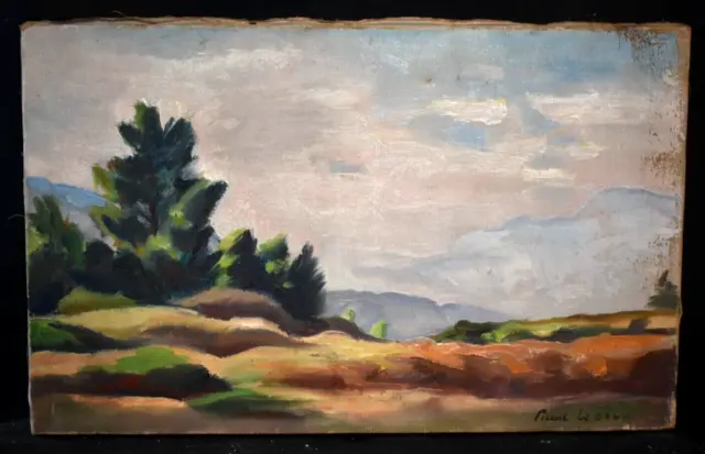 Tableau huile sur toile paysage signé Picard Ledoux XXème