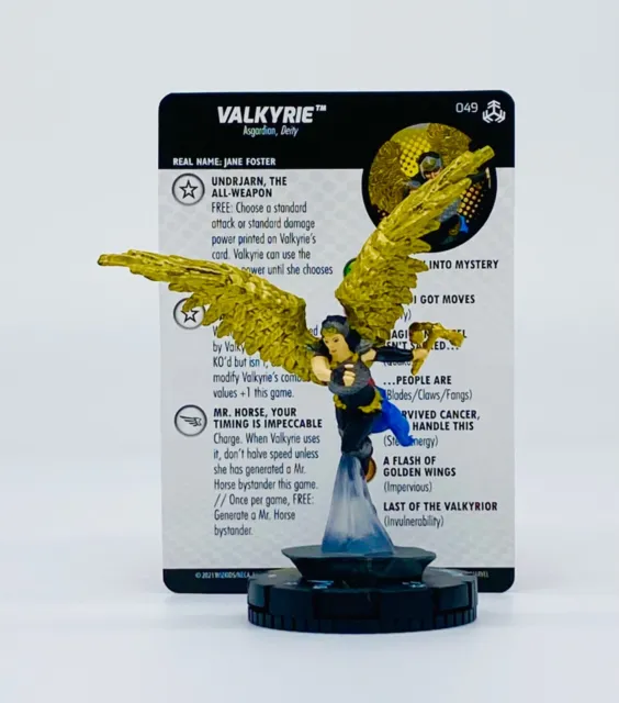 Marvel Heroclix War of the Realms Valkyrie #049 Super Rare w/ Card