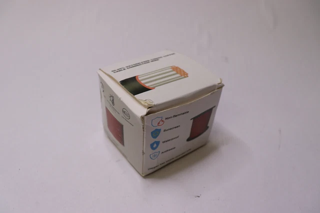 Low Voltage Automotive Cable Non-Flammable Pure Copper Red 18 AWG 12V 100'