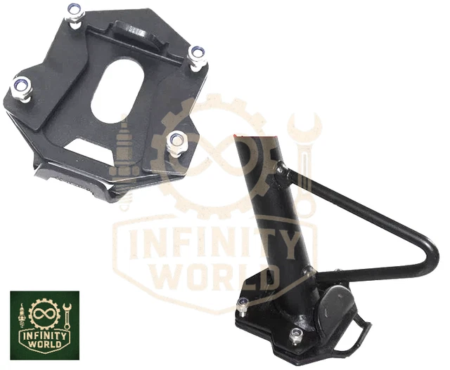 Béquille Latérale Agrandie Pour MV Agusta F4/1000R/Brutale 800RR/Superveloce - Aluminium T6061 CNC, Noir, Neuf
