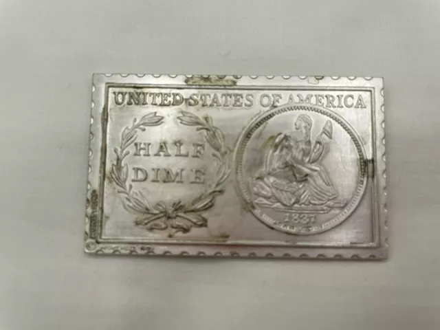 1837 USA 1/2 Half Dime Numistamp Medal, LOW #413 ALL MY LISTS,  1979 Mort Reed