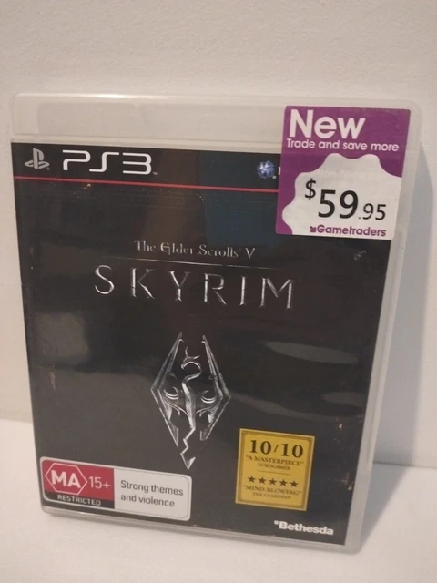 The Elder Scrolls V Skyrim - Sony Playstation 3 PS3 Game Complete with Map