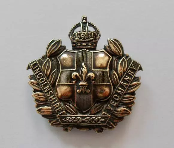 British Army Cap Badge. The Lincolnshire Yeomanry.