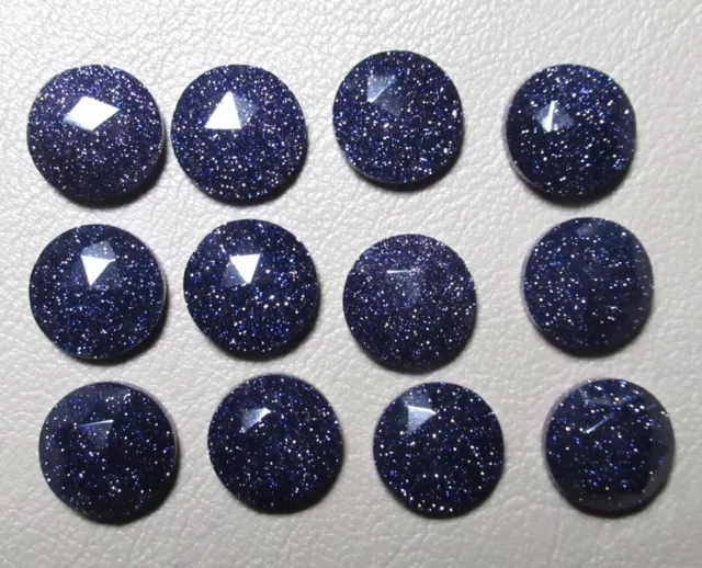 Blue Sunstone Rose Cut Round Shape 14 Mm Loose Gemstone For One Piece