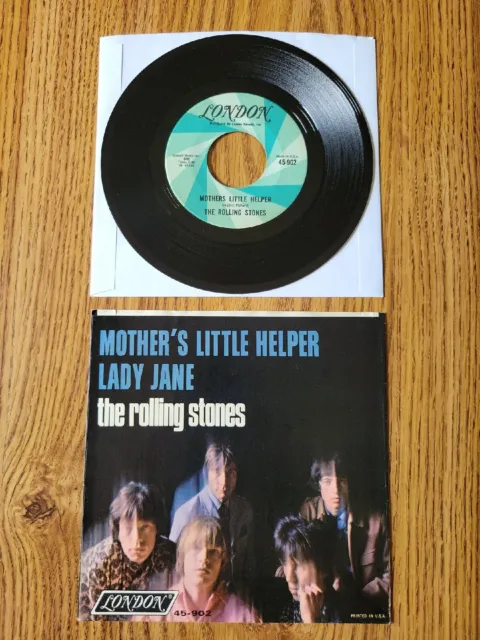 The Rolling Stones' Mothers Petit Aide '1966 USA 7 " Photo Manche + Record VG+