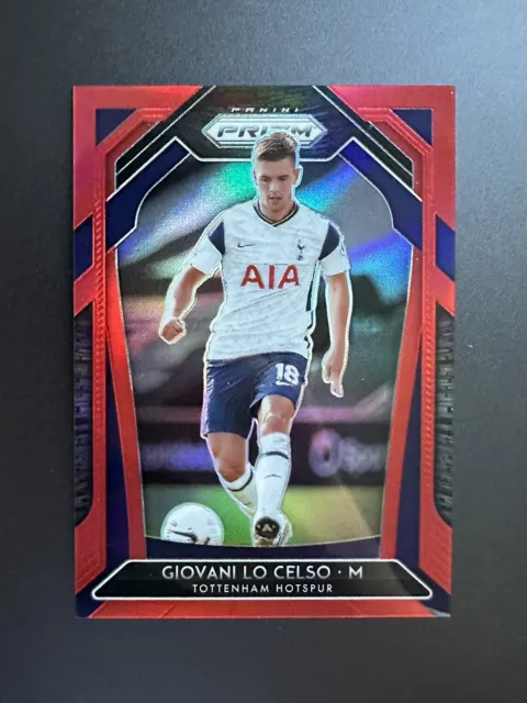 2020-21 Panini Prizm PL Giovani Lo Celso 093/149 Red Refractor Tottenham Hotspur