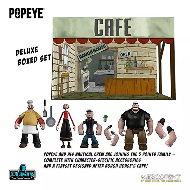 Popeye 5 Points Actionfigur Deluxe Box Set Figur Spielfigur