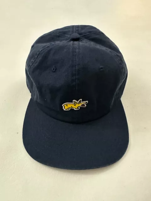 New Dog Embroidered Graphic Blue Adjustable Baseball Hat One Size