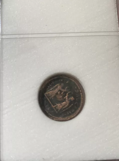 Slabbed Roman Constantine Great Era Ancient Bronze Coin-330 AD