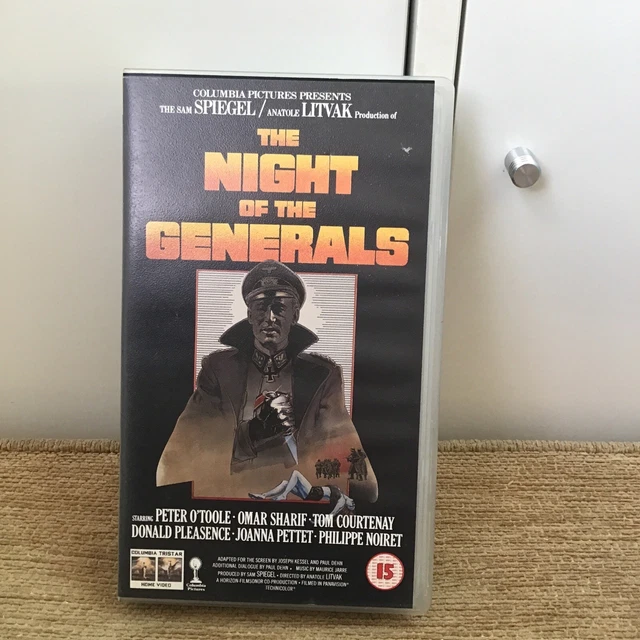 The Night Of The Generals Peter O’toole Vhs Video