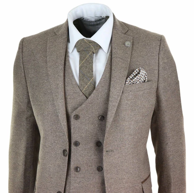 Costume Homme Kilburne & Finch Marron - Veste Et Pantalon Taille 38/32 - Occasion Très Bon état