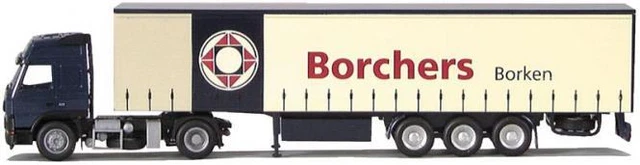 Tekno Sb 1/50 - Volvo Globetrotter FH12 Halb Anhänger Container