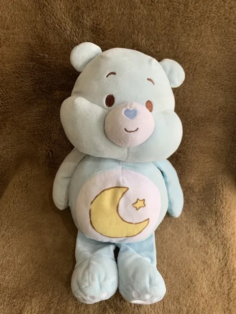 Care Bears Baby Bedtime Blue Crinkle Rattle Teddy Soft Plush Toy