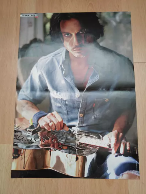 Yam Doppel-Poster mit Rihanna und Schauspieler Johnny Depp mit Gitarre A3 41x28