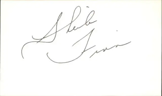 Sheila Finn Actress Signed 3" x 5" Index Card