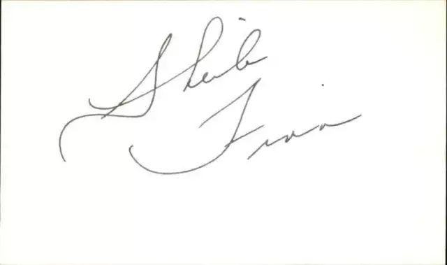 Sheila Finn Actress Signed 3" x 5" Index Card