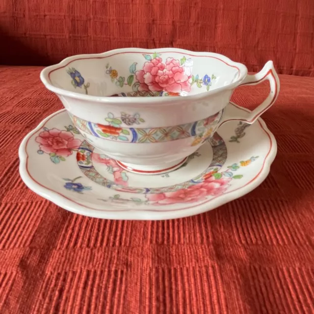 Antique George Jones & Sons Crescent China cup & saucer set. Free post UK.