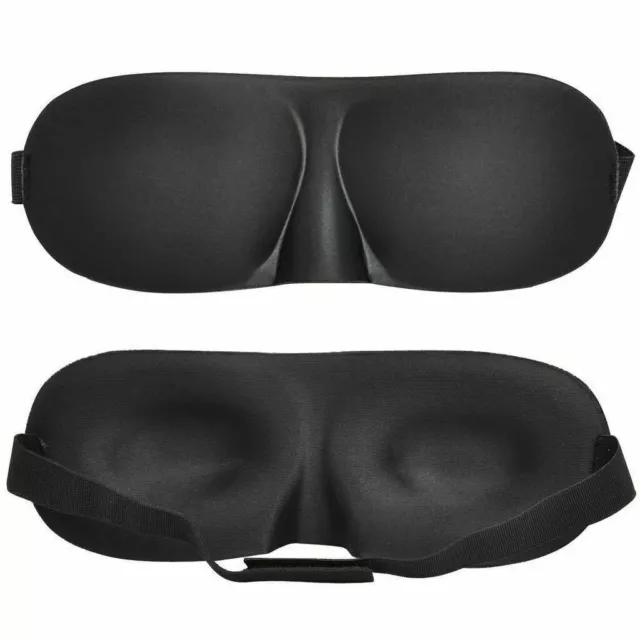 Travel 3D Eye Mask Sleep Soft Padded Shade Cover Rest Relax Sleeping Blindfold