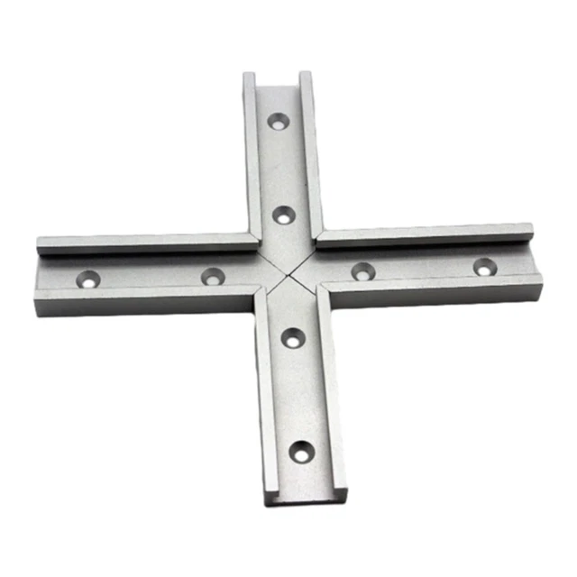 2 Binari Alluminio Per Scanalatura A T 400mm - Con Viti Per Sega Da Banco E Lavorazione Legno - Foto 8